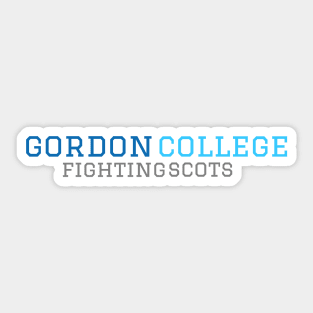 Gordon College Fighting Scots Sticker